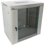   Pulsar RWA1264-G 19" 12U 600x450 fali rack szekrény; lapraszerelt; szürke; könnyített kialakítás