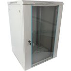   Pulsar RWA1866-G 19" 18U 600x600 fali rack szekrény; lapra szerelt; szürke; könnyített kialakítás