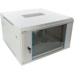   Pulsar RWA666-G 19" 6U 600x600 fali rack szekrény; lapraszerelt; szürke; könnyített kialakítás