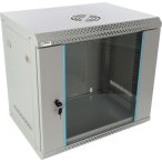   Pulsar RWA954-G 19" 9U 540x400 fali rack szekrény; lapraszerelt; szürke; könnyített kialakítás