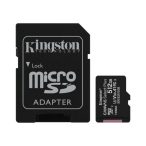   Kingston SDCS2/512GB 512GB microSD kártya; microSDXC; UHS-I Speed Class; U3; V30; adapterrel