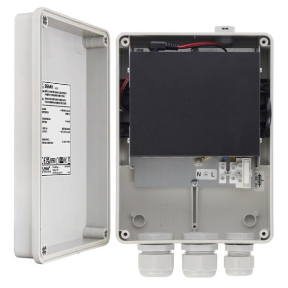 Pulsar SG64H 6 portos Gbit PoE switch (30 W) kültéri dobozban; 4 PoE + 2 uplink port; nem menedzselhető