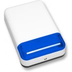   Satel SPLZ-1011 BL Kültéri hang- és fényjelző; akkumulátorral szerelt; ultrafényes LED-ek; piezo hang; műanyag burkolat