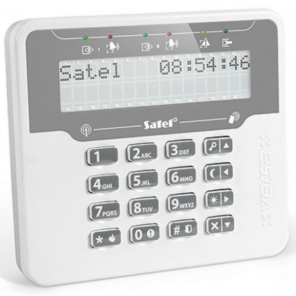 Satel VERSA-KWRL2 LCD vezeték nélküli kezelő; ABAX2 kompatibilis