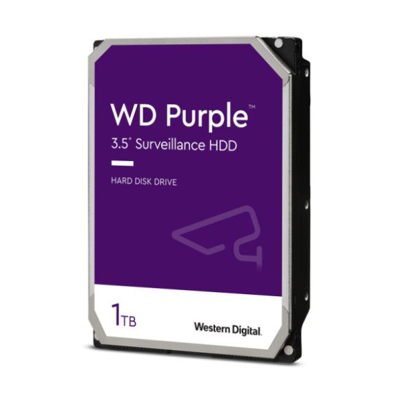 Western Digital WD11PURZ WD Purple; 1 TB biztonságtechnikai merevlemez; 24/7 alkalmazásra; nem RAID kompatibilis