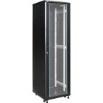   Pulsar ZRS4266 19" 42U 600x600 álló rack szekrény; készre szerelt; fekete