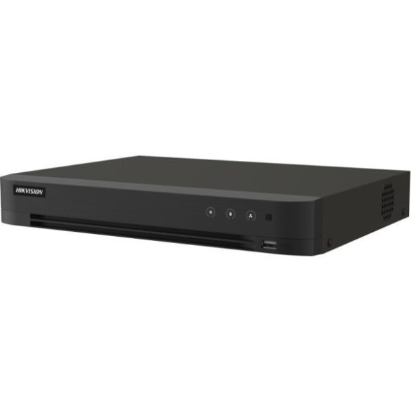Hikvision iDS-7204HUHI-M1/PXT/4A+4/1ALM 4 csatornás AcuSense THD DVR; 8MP@12fps; 5MP@20fps; 4MP@25fps; 2MP@25fps;+4x8 MP IP; koax audio; PoC