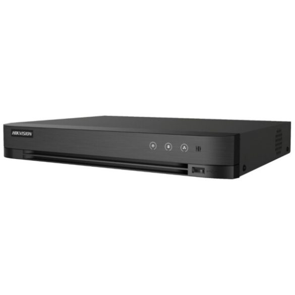 Hikvision iDS-7208HUHI-M1/E (C) 8 csatornás AcuSense THD DVR; 8MP@8fps, 5MP@12fps, 4MP@15fps, 2MP@25fps; + 4×8MP IP; koax audio